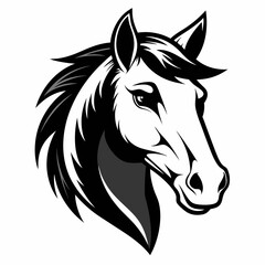 Best Horse  Head  Silhouette,  vector,  illustration