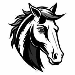 Best Horse  Head  Silhouette,  vector,  illustration