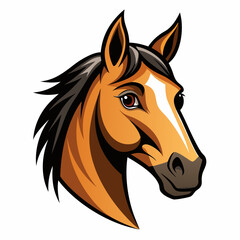 Best Horse Head color,  vector,  illustration