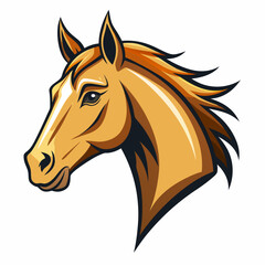 Best Horse Head color,  vector,  illustration