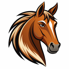 Best Horse Head color,  vector,  illustration