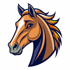 Best Horse Head color,  vector,  illustration