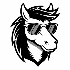 Best  Horse Head,  Silhouette,  vector, illustration