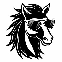 Best  Horse Head,  Silhouette,  vector, illustration