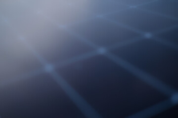 Blurred photo of solar panels on rooftop