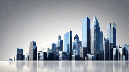 Obraz premium city skyline in the night