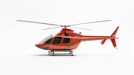 A sleek, elegant helicopter icon on a pristine white background