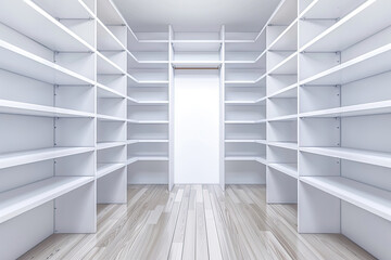 Obraz premium Interior of new dressing room