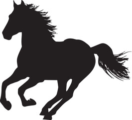 Silhouette of a horse vector