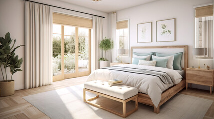 Beautiful bright and airy bedroom