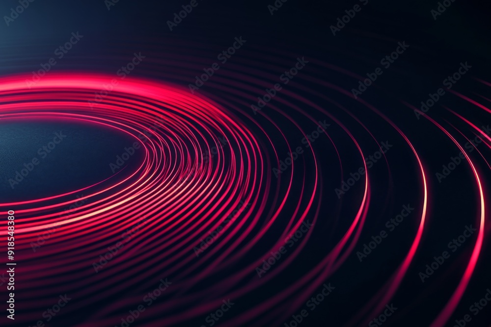 Poster subtle red glowing lines encircle a dark background, creating an alluring visual effect that draws a