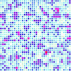 array of color rectangles with perlin noise