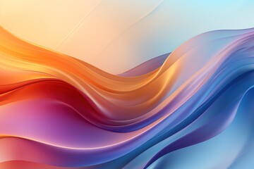 Abstract background with flowing colorful waves.
