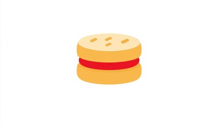 Illustration of a Cute Sandwich Design