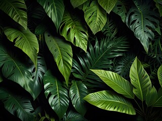 green leaves background