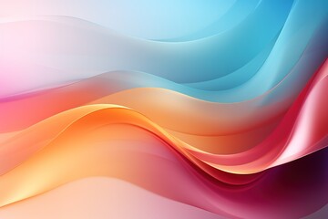 Fototapeta premium Abstract background with flowing colorful waves.