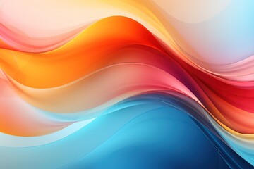 Abstract background with flowing colorful waves.