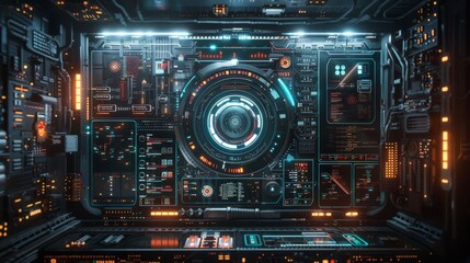 Obraz premium Tech Savvy: Detailed Images of Computers, Smartphones, Coding Scenes, Software Interfaces, and Futuristic Gadgets