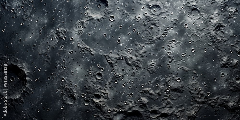 Canvas Prints a black and white photo of a moon with many craters. the photo is of a moon that is in the process o