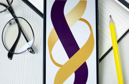 New York, USA - 1 August 2024: Sarepta Therapeutics Logo on Phone Screen, Company Icon on Display