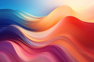 Obraz premium Abstract background with flowing lines in vibrant colors.