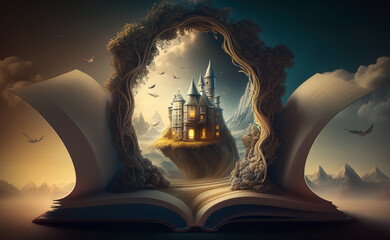 Magical impossible Dream, surreal mystical fantasy artwork