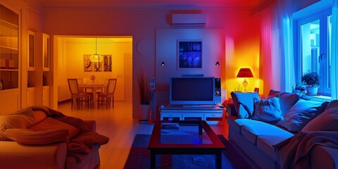Thermography of a room, analysis of energy efficiency of a house