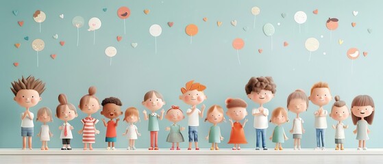 Classroom full of students applauding peer for perfect attendance award, Perfect Attendance, School Achievement