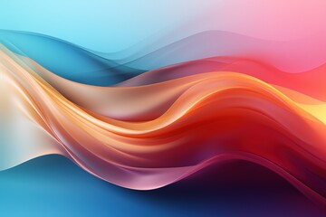 Fototapeta premium Abstract background with flowing waves in vibrant colors.