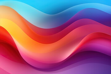Abstract colorful wavy background with gradients.