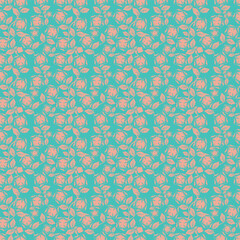 Abstract seamless allover floral chintz pattern design for Textile prints, wallpapers and other decorative projects