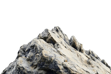 Rocky mountain isolated on transparent background cut out, rocky terrain,    Clipping path, 3d , png