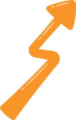 Clip Art Flash Arrow Up Cartoon Decoration