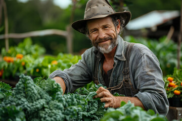 Fresh Vegetables Harvesting Scene