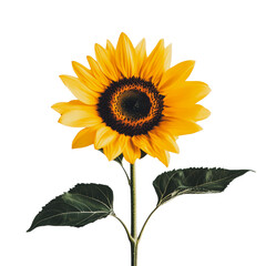 Obraz premium PNG Sunny sunflower on a plain background