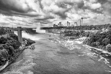 Niagara Falls River on a sunny day