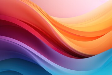 Abstract background with smooth, colorful curves.