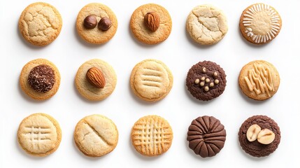 lots of different shapes of cookies