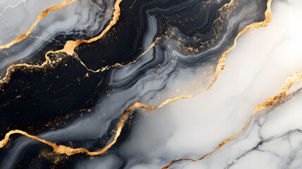 Obraz premium Luxury White Gold Marble texture background. Abstract marbling texture Illustration