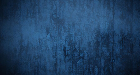 Fototapeta premium Beautiful abstract grunge decorative navy blue dark stucco wall background, art rough stylized texture web banner with space for text
