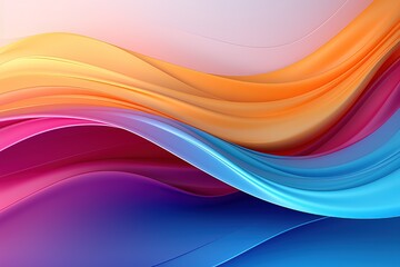 Fototapeta premium Abstract colorful wavy background with soft gradients.