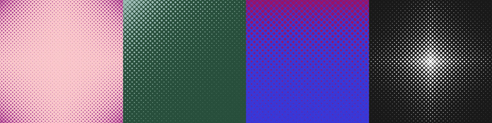 Halftone square pattern set