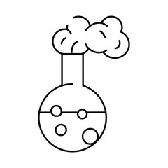 chemistry kids club line icon vector. chemistry kids club sign. isolated contour symbol black illustration