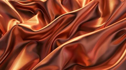 Obraz premium Abstract Smooth Cloth Texture in Warm Orange Tones