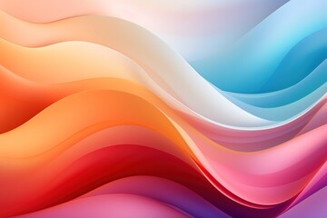 Abstract colorful wavy background with vibrant gradient.