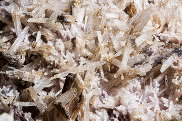 Natural Mineral Calcite Macro Texture