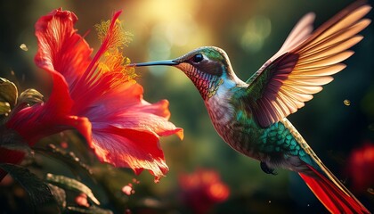 Fototapeta premium hummingbird in flight