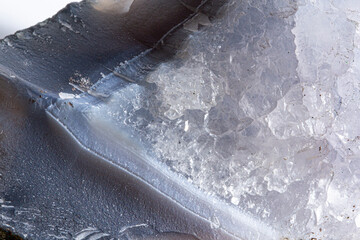 Natural Mineral Crystal Agate Geode Texture Macro