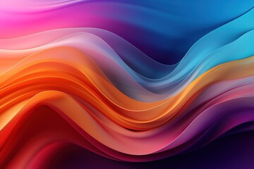 Abstract colorful wavy background with vibrant gradient colors.