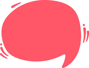 Blank speech balloon pop up hand drawn